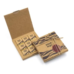 Шоколадный набор с логотипом 45 г "Книга" крафт